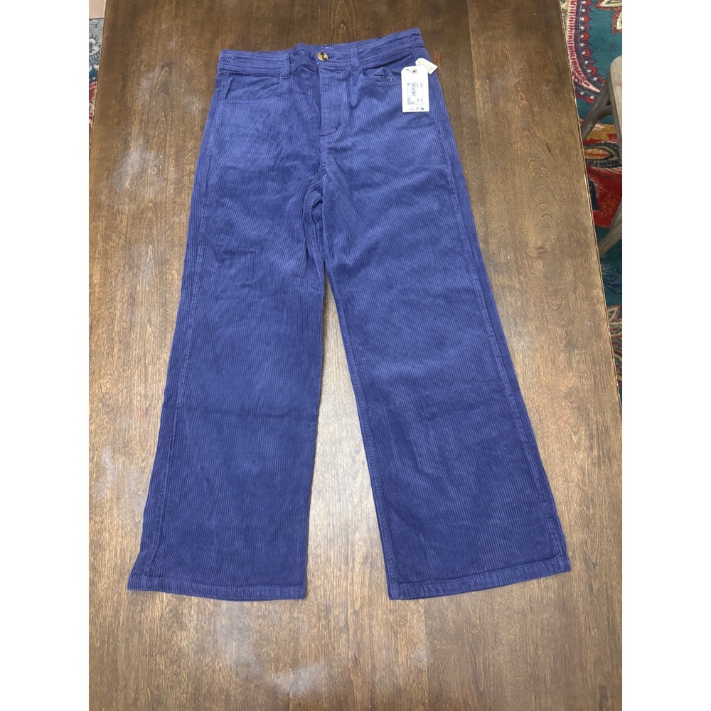 Billabong Be Free Corduroy Pants Bright Indigo Blue Wide Leg ABJDP00157 Size 31